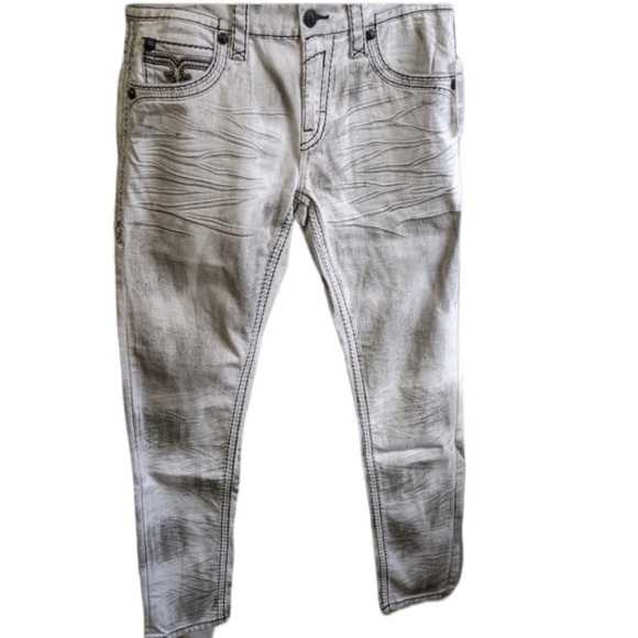 Rock Revival Quince Slim Jeans Size 42 - Picture 3 of 4